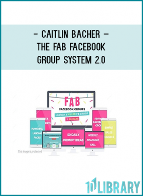 FAB Facebook Groups is Caitlin Bacher’s signature course where she teaches entrepreneurs how to create wildly engaged Facebook Group communities to attract more customers and earn more money, and build their influence.