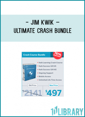 The Kwik Learning Crash Course gives you the chance to hone the same advanced memory, learning, and reading techniques Jim teaches to CEOs, celebrities, and entrepreneurs to develop and improve learning skills, without spending thousands of dollars or weeks or months of time.