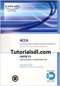 ACCA P1 Professional Accountant PA  Paper P1  Complete Text