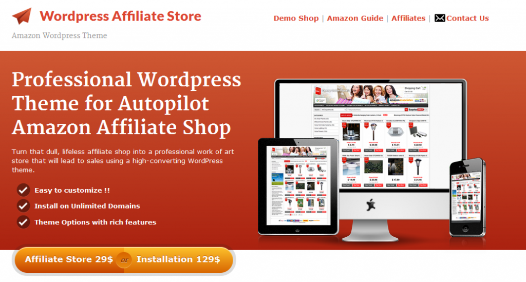 Amazon Affiliate Store WordPress Theme
