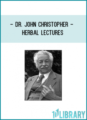 Glean from the knowledge, wit and wisdom of Dr. Christopher as he shares the ancient knowledge of herbal healing. Each CD expounds healing and nourishing specific areas of the body with herbs and natural healing techniques. Formerly the New Herb Lectures. Ten sixty-minute CD's