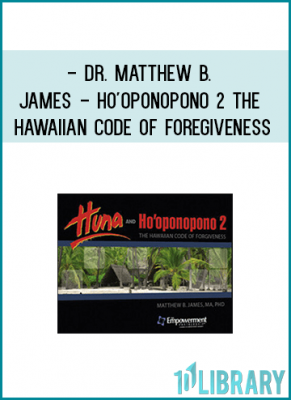 Ho’oponopono 2 is a follow-up to Ho’oponopono 1, where Matthew B. James, MA, PhD provides a brief introduction to Huna and Ho’oponopono while also guiding the listener through an induction and the process of healing. Ho’oponopono 1 helps to cut the aka connections with everything, while Ho’oponopono 2 is very specialized and is for use with a single transgressor.