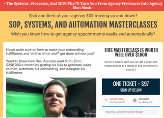 This is Ravi’s EXPERT SECRET that kick blew the roof off his agency, got him $2000 to $3000 clients consistently and repeatable, and how he made it work even when he didn’t want to