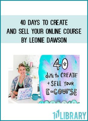 In the space of 40 days, you are going to get your e-course DONE. And master the tech like a pro. And start SELLING it like crazy.