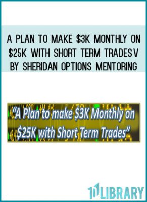 Class Description: In this class, Dan Sheridan shares with you how he constructs, trades, and manages his trades in a $25,000 Portfolio. The goal is to make $3K Monthly.