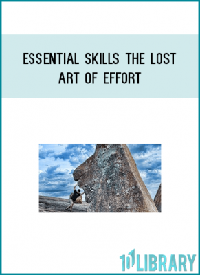 As we near the New Years I think we need to revisit a concept that is quickly getting lost. It is called …effort.