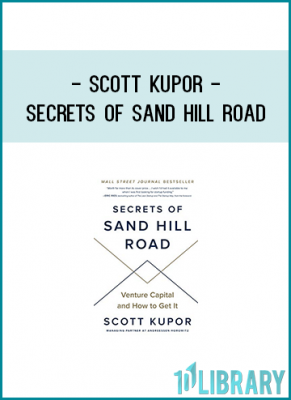 Filled with Kupor's firsthand experiences, insider advice, and practical takeaways, Secrets of Sand Hill Road is the guide you need to turn yourstartup into the next unicorn.