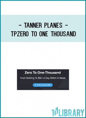 In this course you will be taken through the process of me, Tanner Planes, taking a drop-shipping store from nothing to over a thousand dollars a day.