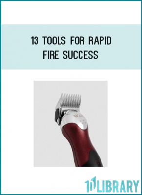 Why am I doing this? It’s simple: because I want you to know what it feels like to have all the Rapid Fire Success Tools at your disposal, just like I have.