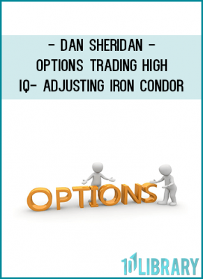 Learn options trading from real master – Dan Sheridan a 22 years CBOE veteranoption floor trader !!!  High Probability Condors Adjusment live tradeClass. The video running time is 1:45 minutes.  This video contains paidmentoring sessions from Sherdans students real trades that took placeon 2007.  Dan show his novice part-time student trader how to adjust highprobability condor by keeping eyes on delta and theta.