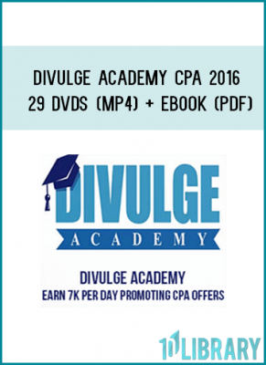 Divulge Academy CPA 2016 – 29 DVDs (MP4) + eBook (PDF)