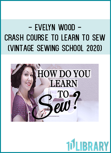 is finally time to dust off that machine and learn how to make your own unique clothing!
